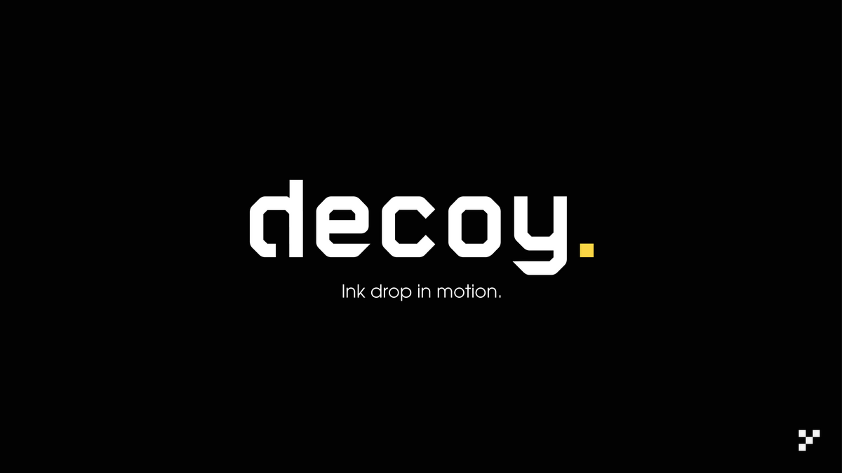 Portada del proyecto decoy junto a su tagline