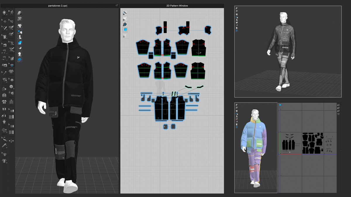 Interfaz para la creación de prendas de decoy