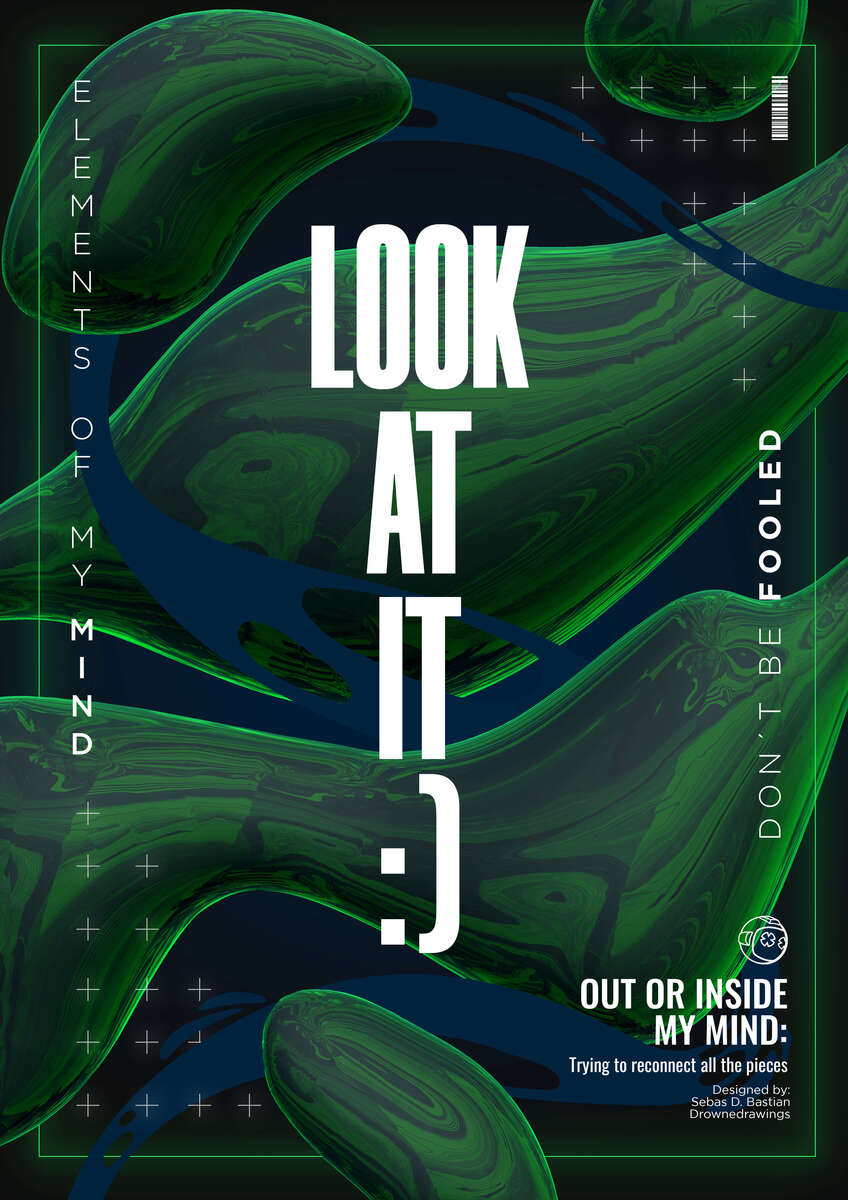 Diseño del cartel verde MIRA