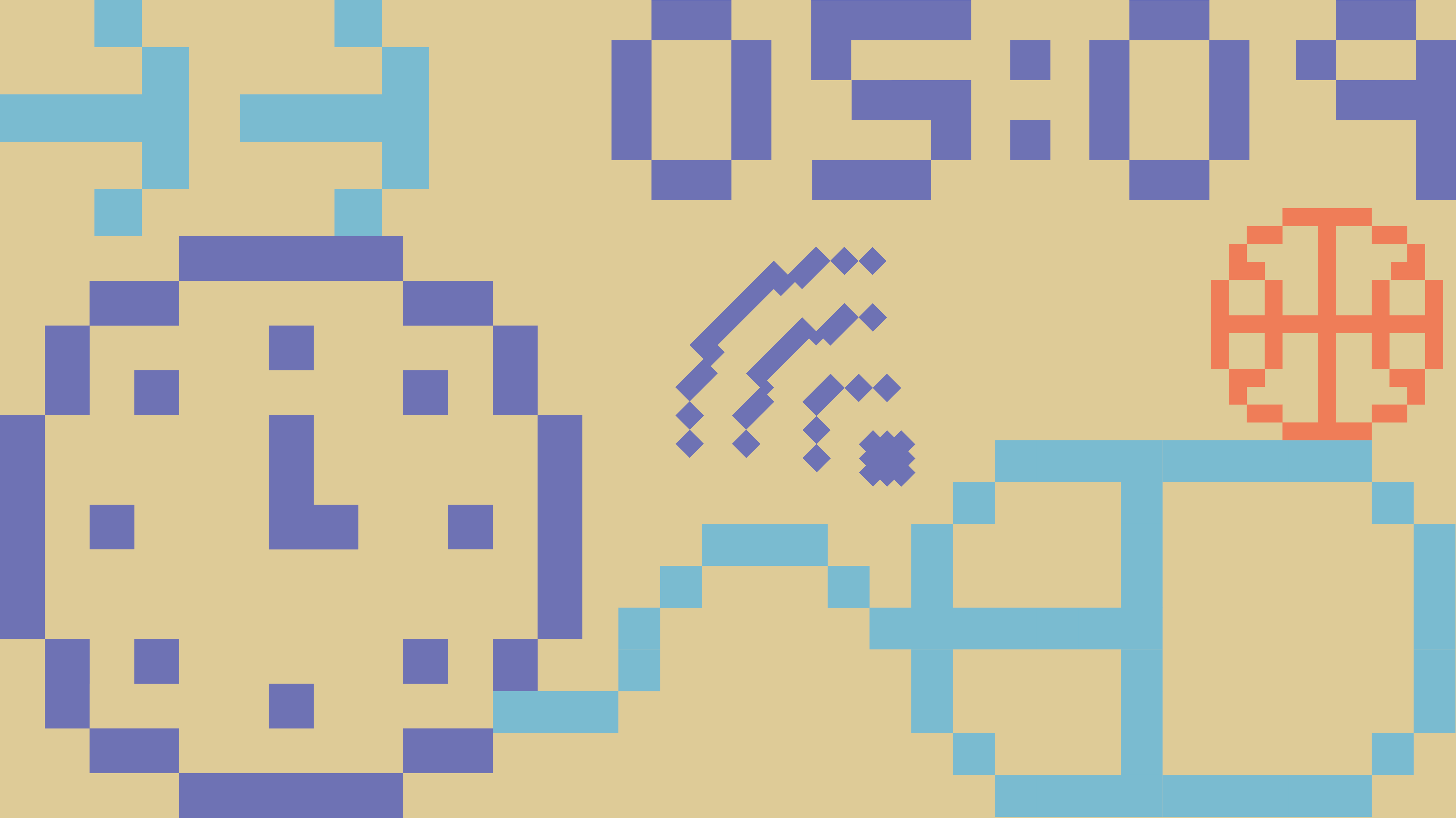 Elementos gráficos pixel art representados en la campaña #ClicTime para Ayuda en Acción