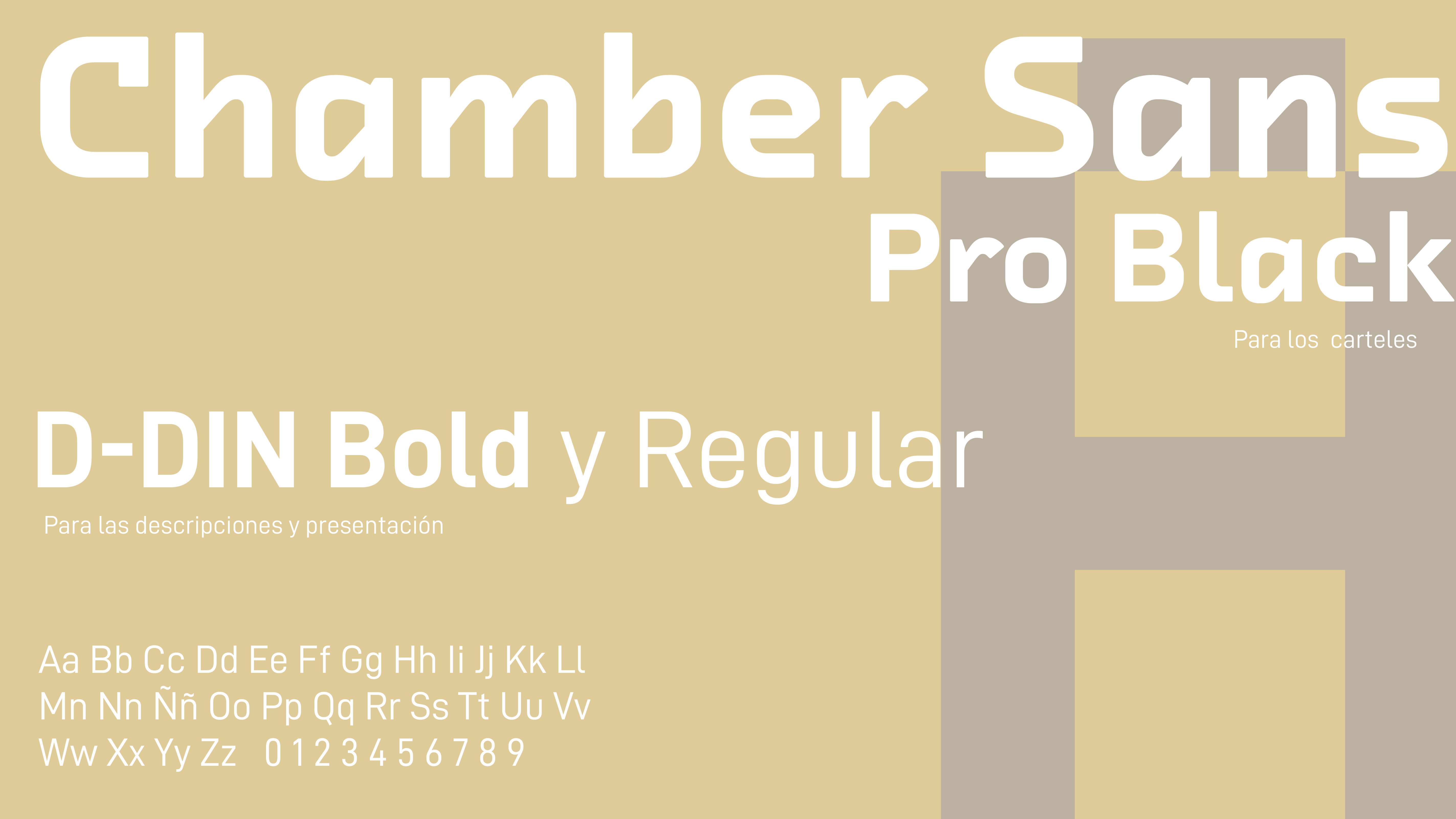 Fuentes tipográficas usadas para el hashtag y la propuesta de campaña ONSiders