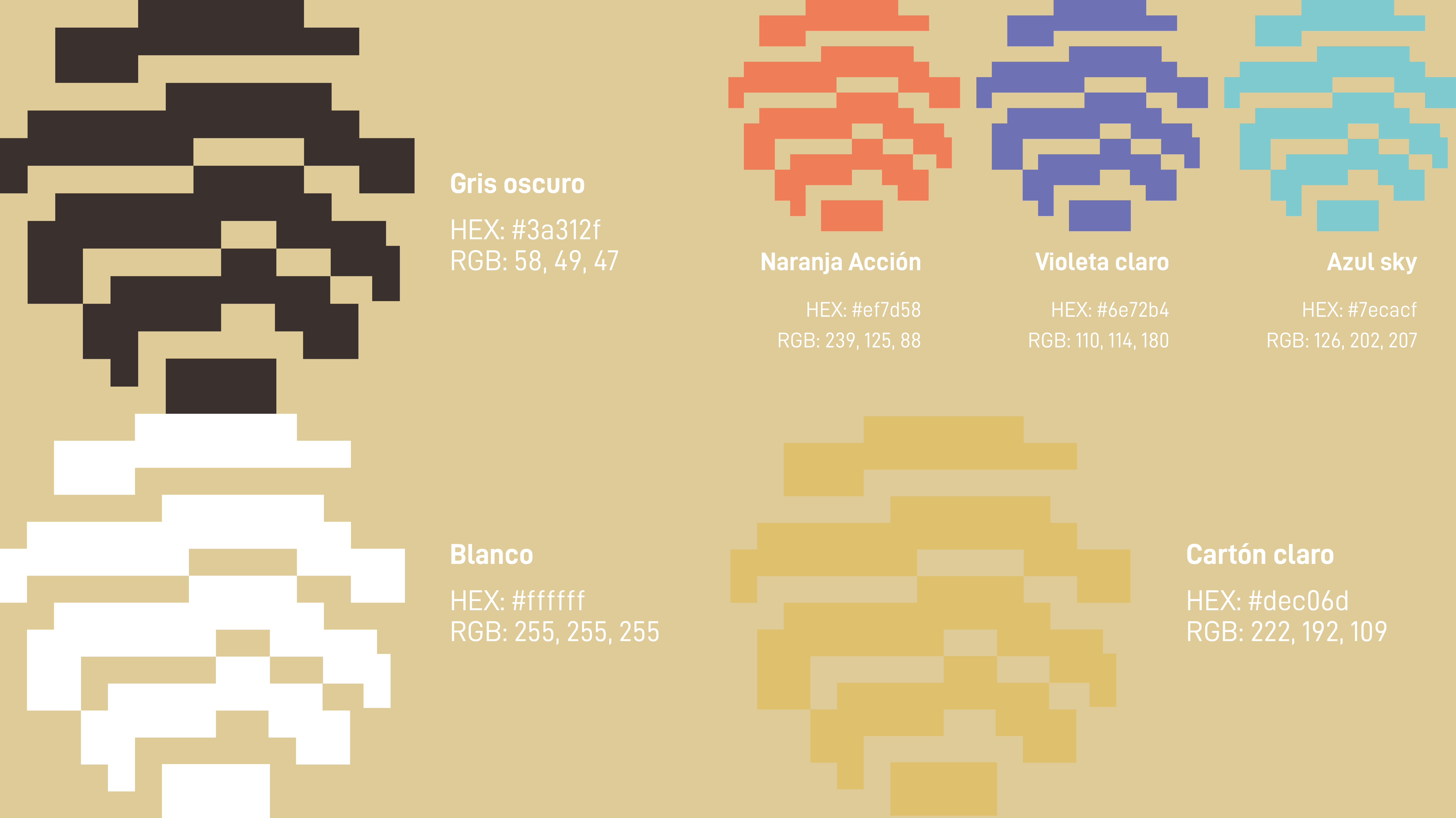 Paleta de colores usada para el proyecto #ClicTime