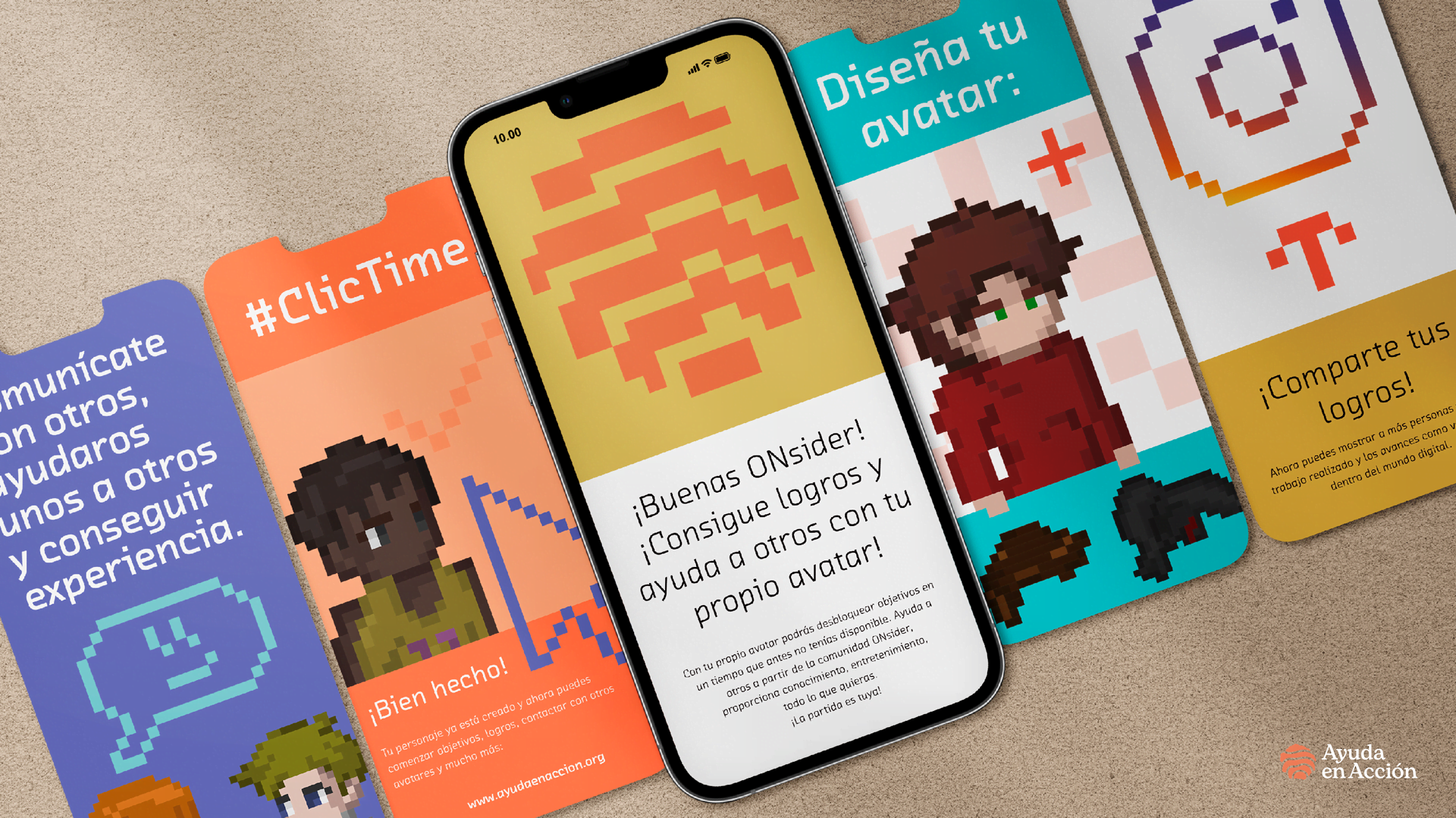 Implementación de la campaña digital pixel art en dispositivos móviles